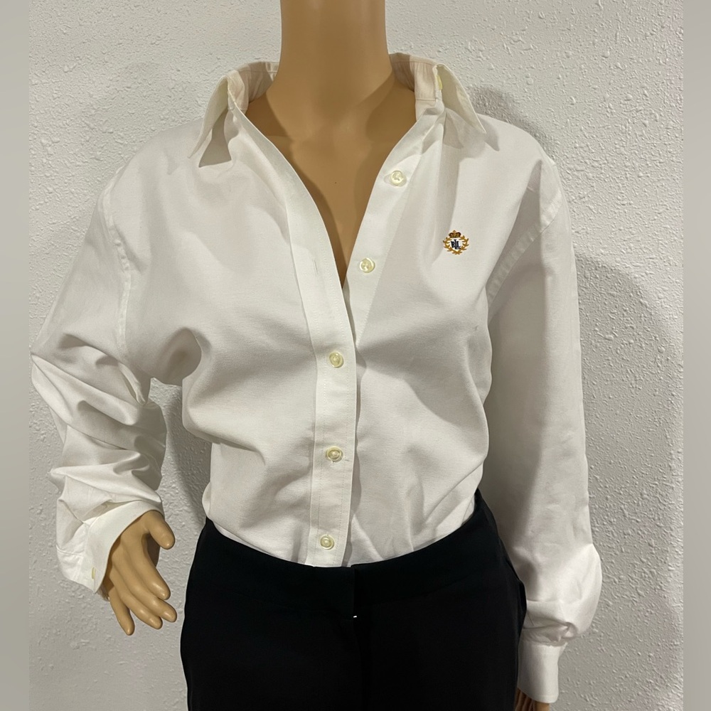 Classic White Women's Button-Up Shirt